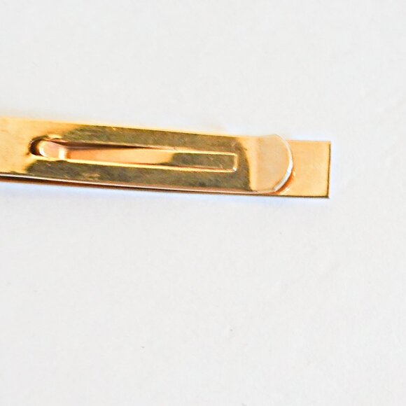 Vintage tie clip bar gold tone by Anson - Picture 2 of 2